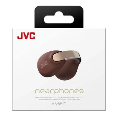 Immagine di JVC Nearphones HA NP1T T, Cuffie in stile Earcuff con archetto lucido, vestibilità comoda, connessione multipoint, Bluetooth 5.3, autonomia di 24 ore, compatibili app Granata