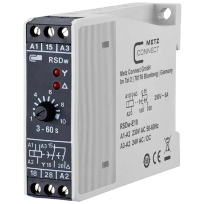 Immagine di Metz Connect 11016141280517 RSDw E10 Relè stella triangolo 230 V/AC 1 pz. scambio