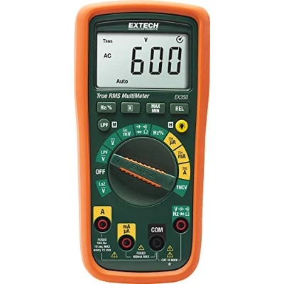 Immagine di Extech EX350 Multimetro portatile digitale CAT III 600 V Display (Counts): 4000