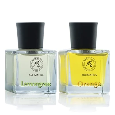 Immagine di Diffusori di Fragranza con Bastoncini Citronella &amp; Arancio 2x50ml Oli Essenziali Naturali Profumati Profumatori Ambiente Aroma Fresco Diffusore Aromi