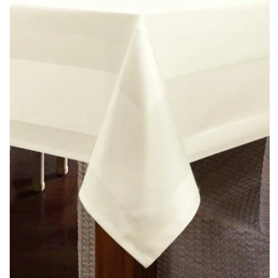 Immagine di Texpot Tovaglia con bordo in raso 80 x cm 100% cotone, misura a scelta, colore: champagne