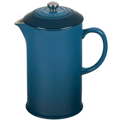Immagine di Le Creuset Coffee Press in gres vetrificato con Pressa Acciaio Inox, 1 L, Deep Teal, 60706086420003