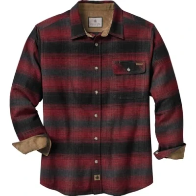 Immagine di Legendary Whitetails Buck Camp Camicia da Uomo in Flanella con Bottoni, Confezione 1