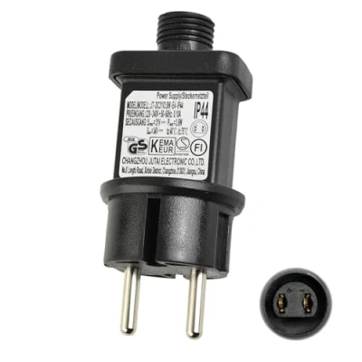 Immagine di LNGJIN Trasformatore luci natale,Trasformatore Spina per di Natale, LED Adattatore Alimentatore con Timer, IP44 Natale,Driver a Bassa Tensione,8 modalità