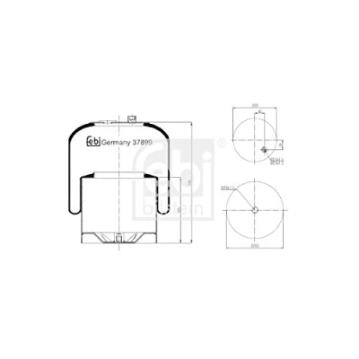Immagine di FEBI BILSTEIN 37899 Soffietto, Sospensione pneumatica