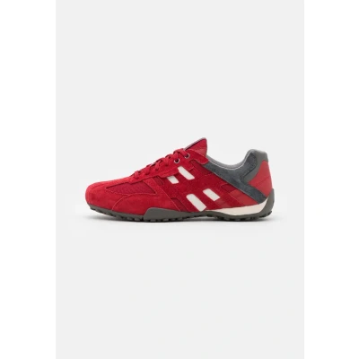 Immagine di Geox UOMO Snake Sneakers basse, Uomo, Taglia: 40, Red/grey Pelle e tessuto