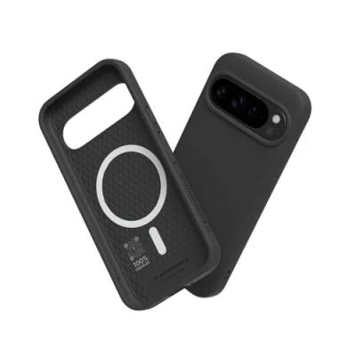 Immagine di RhinoShield SolidSuit Case Compatible with Magsafe for [Pixel 9/9 Pro] Shock Absorbent Slim Design Protective Cover Premium Matte Finish 3.5M / 11ft Drop Protection Black