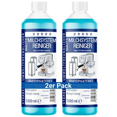Immagine di 2 X 1000 ml detergente per sistemi di latte concentrato macchina da caffè automatica, montalatte, schiuma latte, universale tutti i produttori