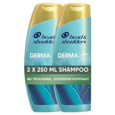 Immagine di Head &amp; Shoulders DERMAXPRO Set lenitivo con shampoo antiforfora e maschera per la pelle della testa (2 x 250 ml), aloe attivo, contro prurito secca del cuoio capelluto
