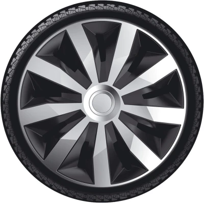 Immagine di AutoStyle PP 5334SB Copricerchi 14Inch nero/argento