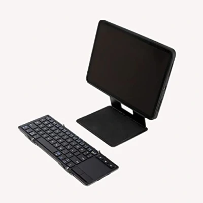 Immagine di MOFT Tastiera portatile tripieghevole senza fili con touchpad, fino a 3 dispositivi, compatibile iOS, iPadOS, MacOS, telefoni e tablet Android, PC laptop Windows