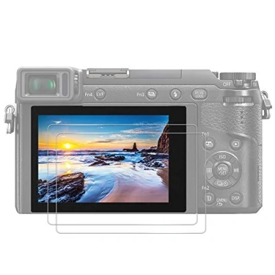 Immagine di JJC (2 PACK) Pellicola Proteggi Schermo in Vetro Temperato per Fotocamera Digitale Panasonic GH7/GH6, GX85/GX80, FZ2000/FZ2500, G7/FZ300, G80/G85, LX10/LX15, Ultra Sottile HD, Infrangibile