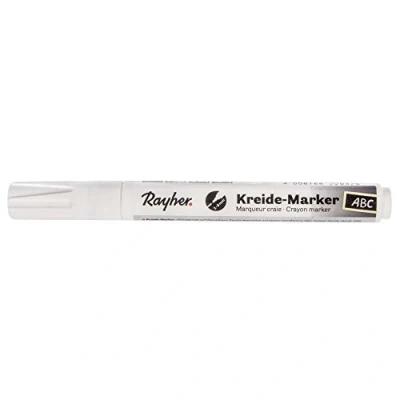 Immagine di Rayher 38830102 gesso Pennarelli con Punta a Scalpello, 2 6 mm, bianco