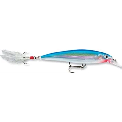 Immagine di Rapala Esca con Ganci N. 4/5, Profondità di Nuoto 1.2 1.8m, 10cm Dimensioni, Blu Argento