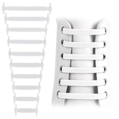 Immagine di SULPO Lacci senza legatura, elastici in silicone Set di per scarpe fiocchi gomma donne, uomini e bambini