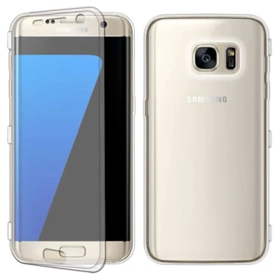 Immagine di ebestStar Cover Compatibile con Samsung S7 Edge Galaxy SM G935F G935 Custodia Silicone Portafoglio Gel TPU, Protezione Anti Shock AntiGraffio Antiscivolo, Trasparente
