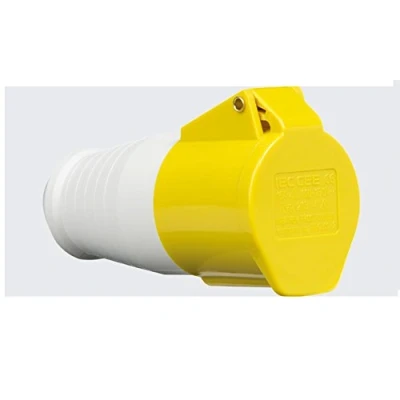 Immagine di Knightsbridge IN002 110V IP44 16A Connettore 2P+E, 110 V, Yellow