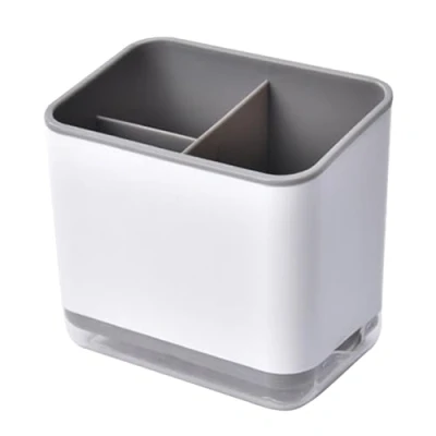 Immagine di Greyoe Scolaposate, Portaposate, Portaposate Multifunzione a 3 Scomparti per Scolare Le Posate (Grigio)