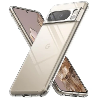 Immagine di Ringke Fusion Compatibile con Cover Pixel 8 Pro, Calza Perfetta, Custodia Trasparente e Antiurto Protettiva Robusta Ottima Grip Clear