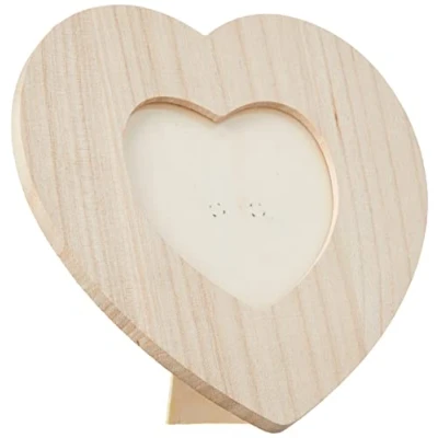 Immagine di Artemio Cornice in Legno a Forma di Cuore, 17,5 x cm, Colore: Beige