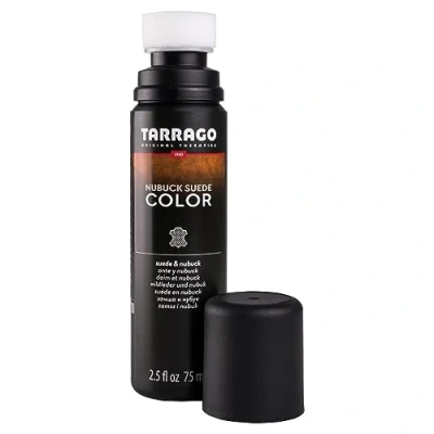 Immagine di Tarrago colore Nubuck Suede 75ml Rinnovatore del per scarpe in pelle scamosciata e nabuk Evidenzia i colori delle calzature, nutri proteggi Con Spugna Applicatore (Nero 18)
