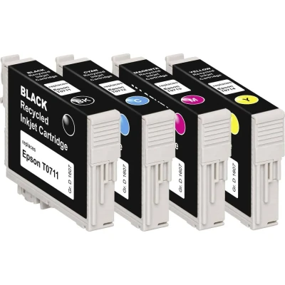 Immagine di Cartuccia Basetech Compatibile sostituisce Epson T0715, T0711, T0712, T0713, T0714 Imballo multiplo Nero, Ciano, Magenta, Giallo BTE107 1607,4005 126