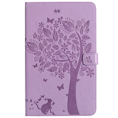 Immagine di Custodia ultra sottile leggera per Samsung Galaxy Tab A 10.1 SM T580 T585, funzione di supporto con slot schede e spegnimento automatico