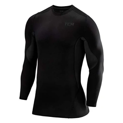 Immagine di TCA Superthermal Base Layer a Compressione Maglia Manica Lunga Termica sotto da Uomo Azzurro, S