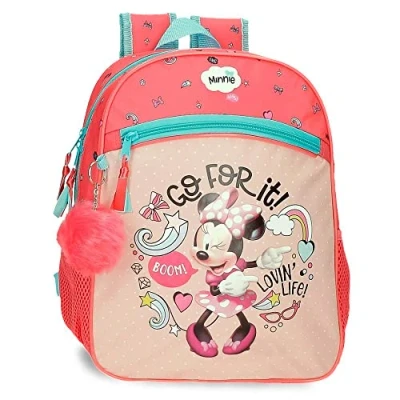Immagine di Disney Minnie Lovin Life Zaino scuola Multicolore 27 x 33 11 cm Microfibra 9,8 L, multicolore,