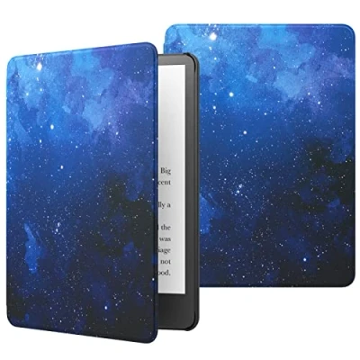 Immagine di MoKo Custodia Compatibile con Kindle Paperwhite 11ª Generazione 2021 e 2022, Schermo da 6.8&quot;, Protettiva Ultra Sottile Leggera per Lettore Ebook, Cielo Stellato Blu