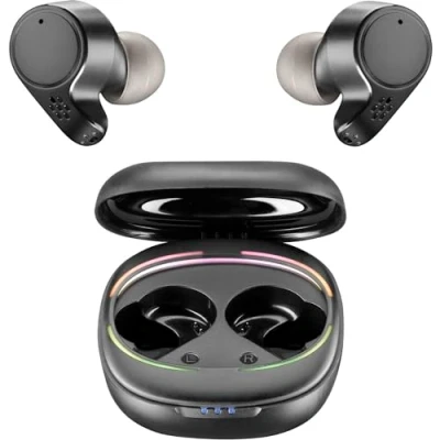 Immagine di cellularline Defy Universale Cuffiette Auricolari Bluetooth 5.0 HiFi Stereo con Custodia di Ricarica Autonomia Totale 30 Ore 2 Portata 10 Mt Nero