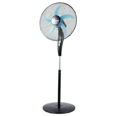 Immagine di ARDES AR5EA50PB Ventilatore a Piantana Silenzioso 5 PALE EASY ad Ampia Base Oscillante, Inclinazione Regolabile e Comando Manuale Stelo 3 Velocità