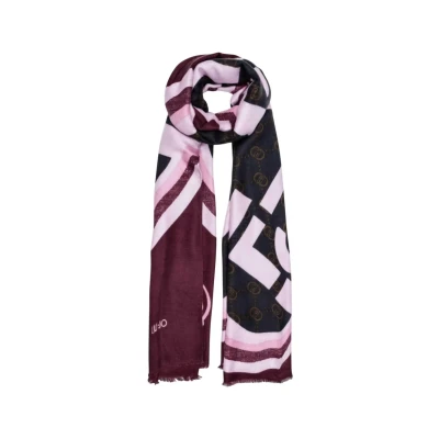 Immagine di LIU JO Portalogo Sciarpa, Donna, Taglia: One Size, Bordeaux
