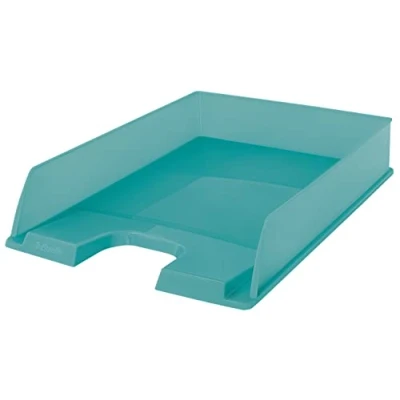 Immagine di Esselte Organizer / Vassoio Porta Documenti da Scrivania Utile a Riporre Lettere e Riviste in Formato A4, Utilizzabile Casa Ufficio, Gamma Colour&#039;Breeze, 254 mm x 61 350 Blu