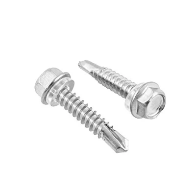 Immagine di QWORK® Confezione da 50 viti autofilettanti, in acciaio inossidabile 6.3 mm x 32 con rondella