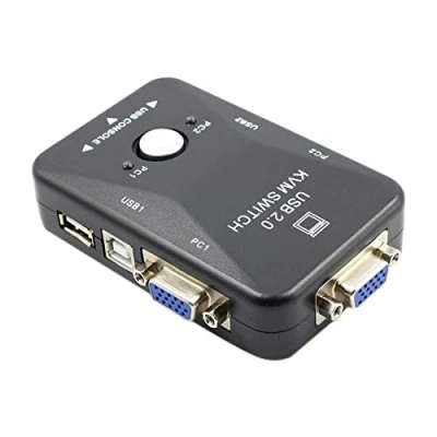 Immagine di Jikoiuty Kvm switch Vga a 2 porte USB 2.0 mouse tastiera 1920X1080 box sharing splitter