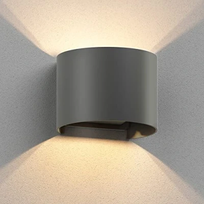 Immagine di ledscom.de lampada da parete RUNEL per esterni, IP65, up/downlight, antracite opaco, rotonda, 1x G9 max. 10W, up e downlight, luce parete,