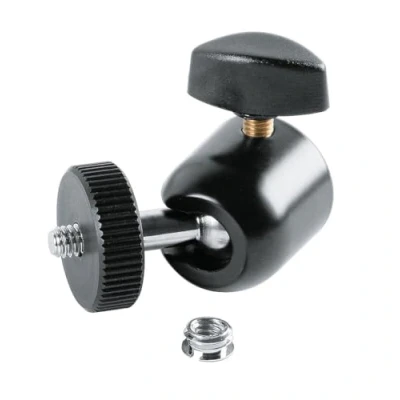 Immagine di K&amp;M 19695 Adattatore snodato M 1/4&quot;, F 3/8&quot; nero