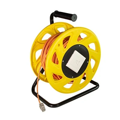 Immagine di LOGILINK CQ3060S Avvolgicavo per Cavo di Rete con Prese 6 A STP RJ45 Keystone 90m / CAT7A
