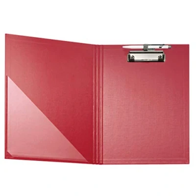 Immagine di Falken Portablocco per DIN A4 Folienkaschiert case in Vorderd con portapenne red