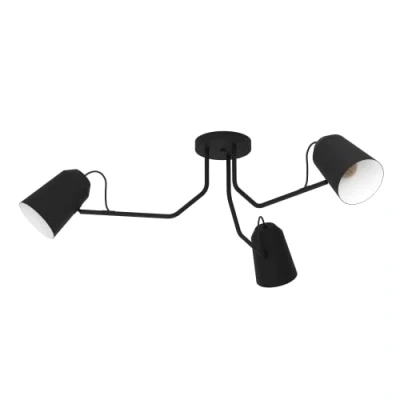Immagine di Eglo lampada da parete Loreto, luce per interni con interruttore e spina, applique braccio orientabile, illuminazione ingresso in metallo bianco nero, attacco lampadina E27