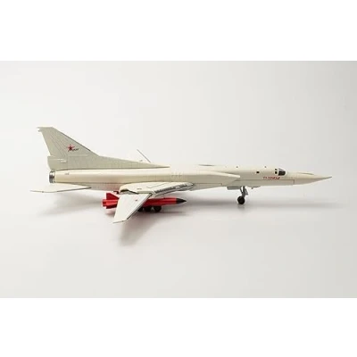 Immagine di herpa modello di aereo Tupolev TU 22M3M Backfire, M3M prototype RF 94267 in scala 1:200 aereo, pezzo da collezione, miniatura deco, statuetta con supporto metallo