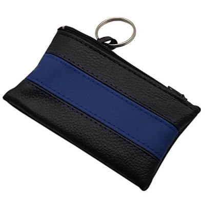 Immagine di Sacchetto chiave con 1 scomparto chiusura lampo in 3 diversi colori (Nero/Blu)