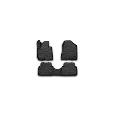 Immagine di Element tappetini in Gomma 3D Premium su Misura Adatti per Hyundai ix35, MK 1 (I), 2010 &gt;, Fuoristrada 5 Porte, 4 Pezzi.