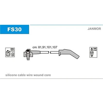 Immagine di JANMOR FS30 Kit Cavi Accensione FORD: Fiesta 4, KA Hatchback, Mk4