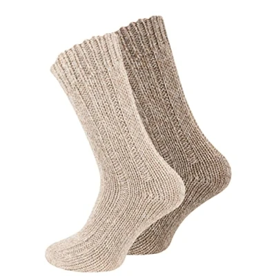 Immagine di Cotton Prime PACK OF Norweger 2 PAAR Unisex Calze, Taglia: 39 42, Beige