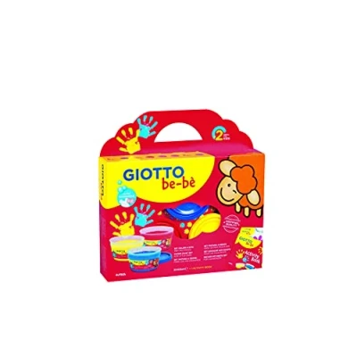 Immagine di Giotto be bè Set Supercolori a dita + spugnette e grembiulino