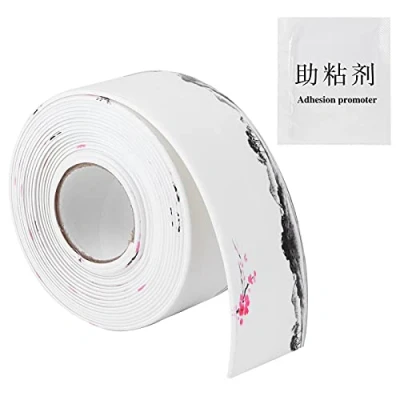 Immagine di Garosa Nastro Sigillante Adesivo Autoadesivo Impermeabile Striscia di Silicone Acrilico PVC Bellissimi Adesivi per Cuciture a Prova Muffa Murales Bagno Cucina Stufa WC,Nastro