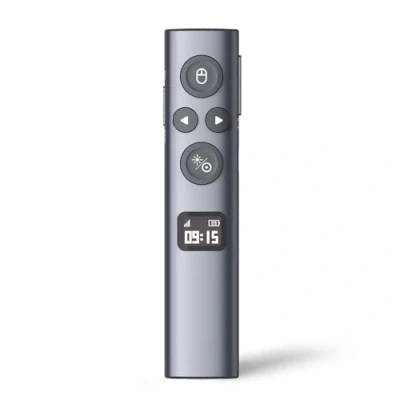 Immagine di NORWII N95s BLE Clicker per Presentazioni con Puntatore Digitale PowerPoint su Schermo TV/Proiezione, Telecomando Presentatore Wireless Timer Conto alla Rovescia (Verde USB A)