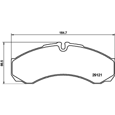 Immagine di HELLA 8DB 355 005 371 Kit pastiglie freno Predisposto per contatto segnalazione usura IVECO: DAILY 4, 6 Pritsche/Fahrgestell, 3